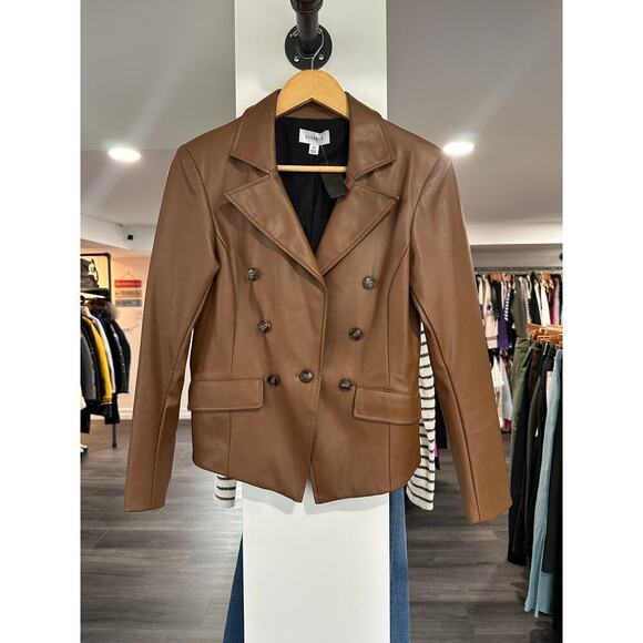 Evereve Jackets & Blazers - Evereve Vegan Leather Blazer Jacket Size XS